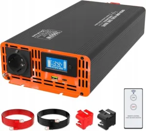 Przetwornica 24V → 230V Czysty Sinus 2000W (4000W Peak) z pilotem
