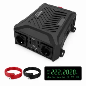 Przetwornica DATOUBOSS 12V/24V na 230V 2000W / 4000W Peak czysta sinusoida LCD USB-C