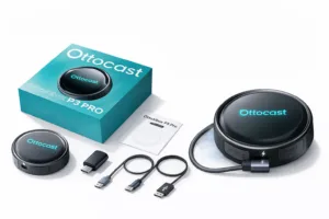 Bezprzewodowy adapter Ottocast P3 Pro 8/128GB CarPlay Android Auto CloudSIM Android 13 (AI)