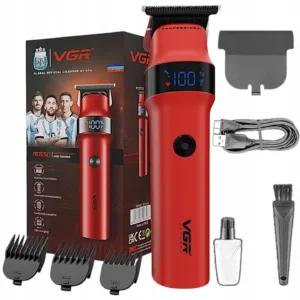 Maszynka do strzyżenia VGR profesjonalny trymer bezprzewodowy LED USB