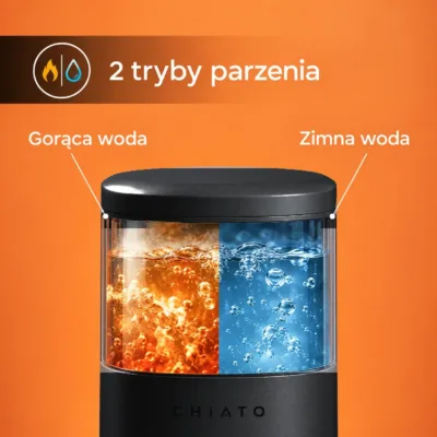 Czarny ekspres – 2 tryby parzenia: z podgrzewaniem wody i bez