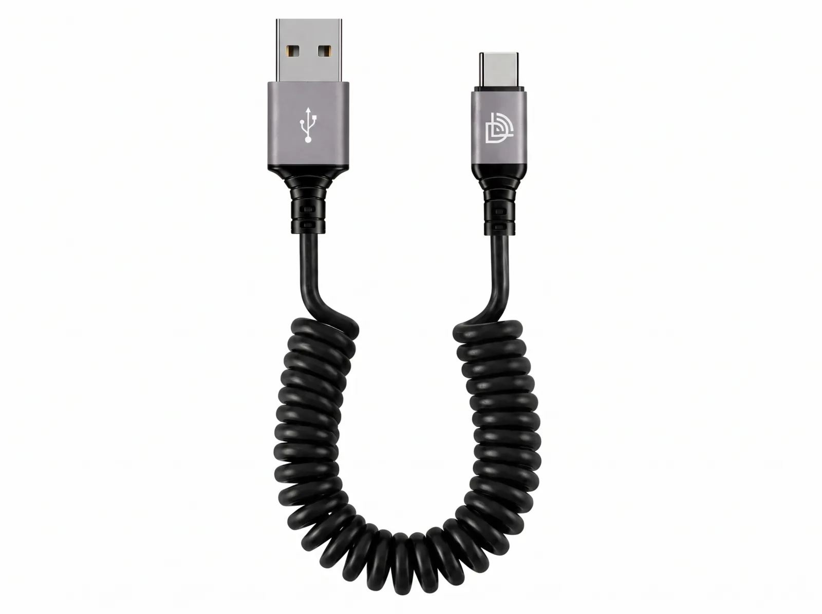 Kabel spiralny USB-A – USB-C 1,5 m DanLex