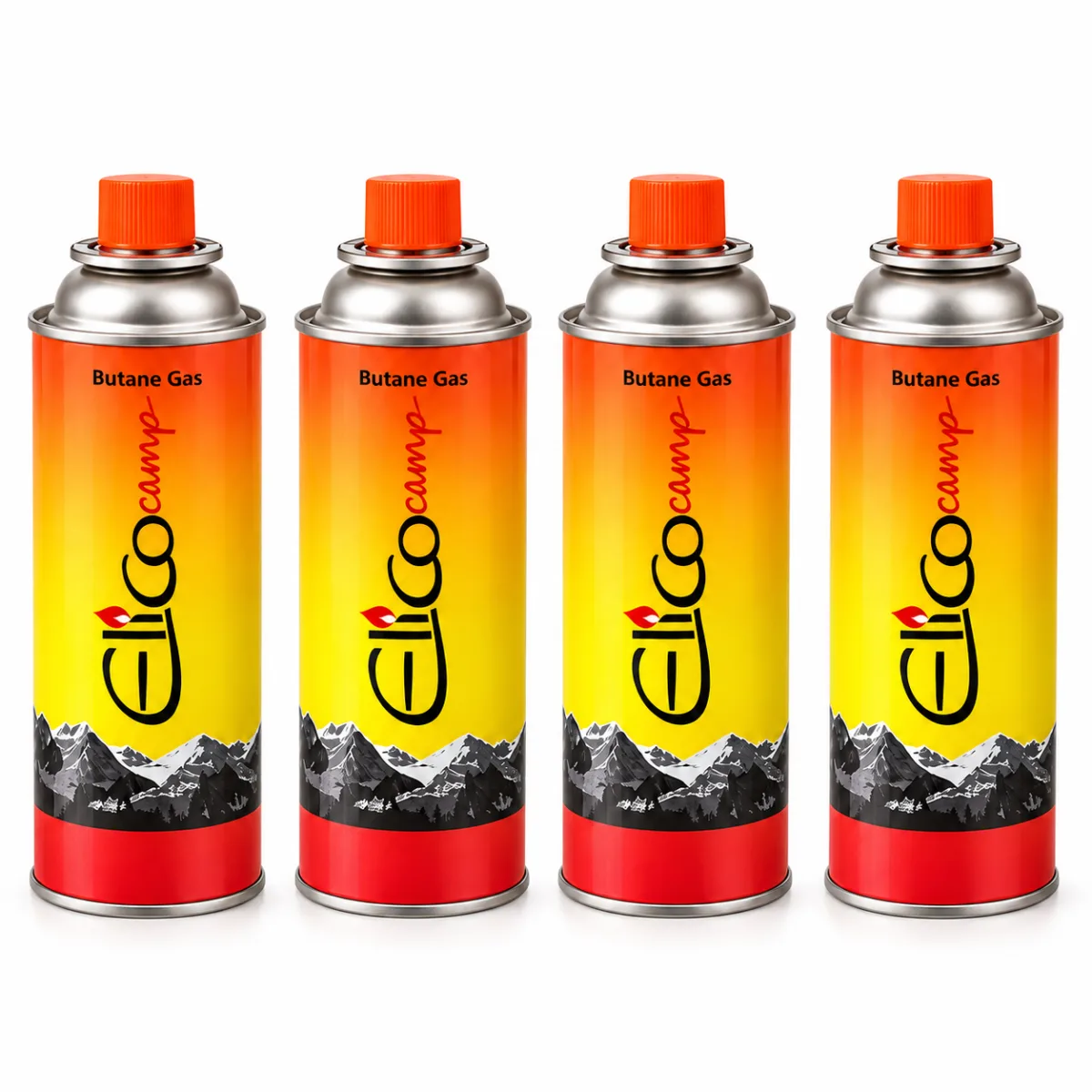 4 kartusze gazowe EliCo 220 g z butanem w zestawie