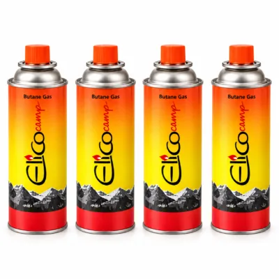 4 kartusze gazowe EliCo 220 g z butanem w zestawie