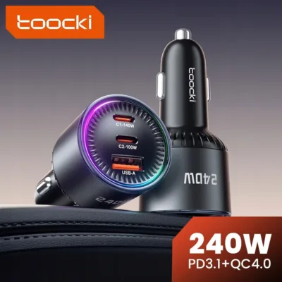 Ładowarka samochodowa 240 W PD 3.1 i QC 4.0