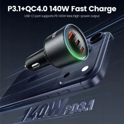 Ładowarka samochodowa PD 3.1 140 W do laptopa
