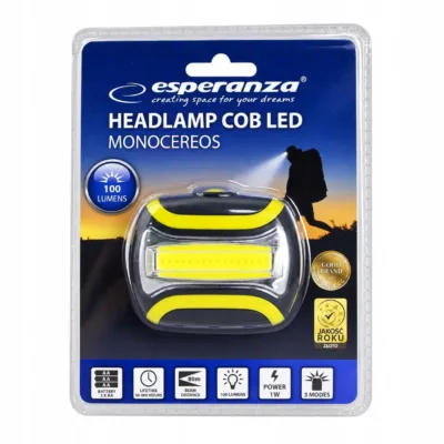 Latarka czołowa COB LED Esperanza MONOCEROS – opakowanie